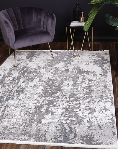 Cordelia One Modern Grey Blue Rug 160x230 cm