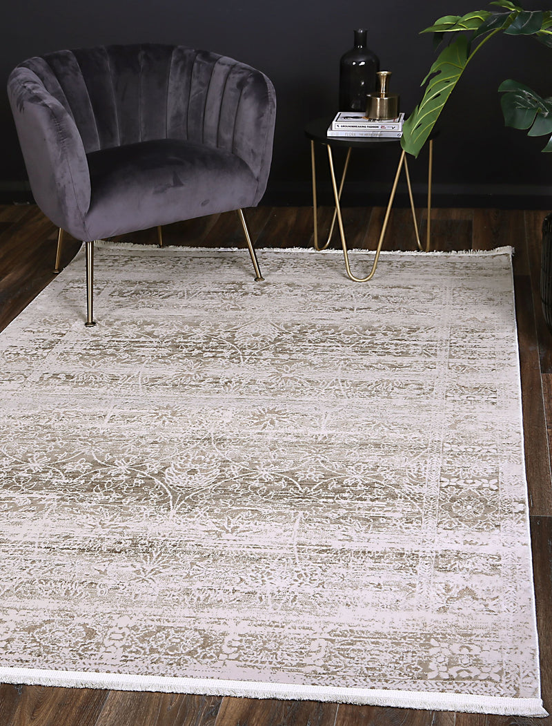 Cordelia Solid Beige Modern Rug 160x230 cm