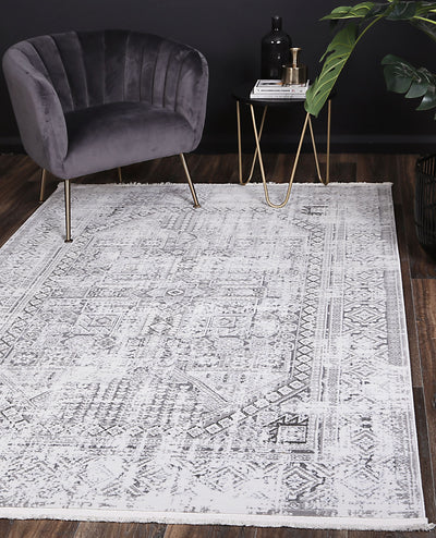 Cordelia Panel Grey Rug 160x230 cm