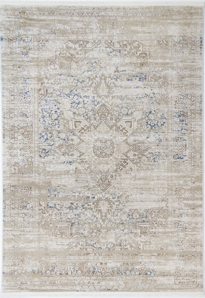 Cordelia Medalion Beige Blue Rug 160x230 cm