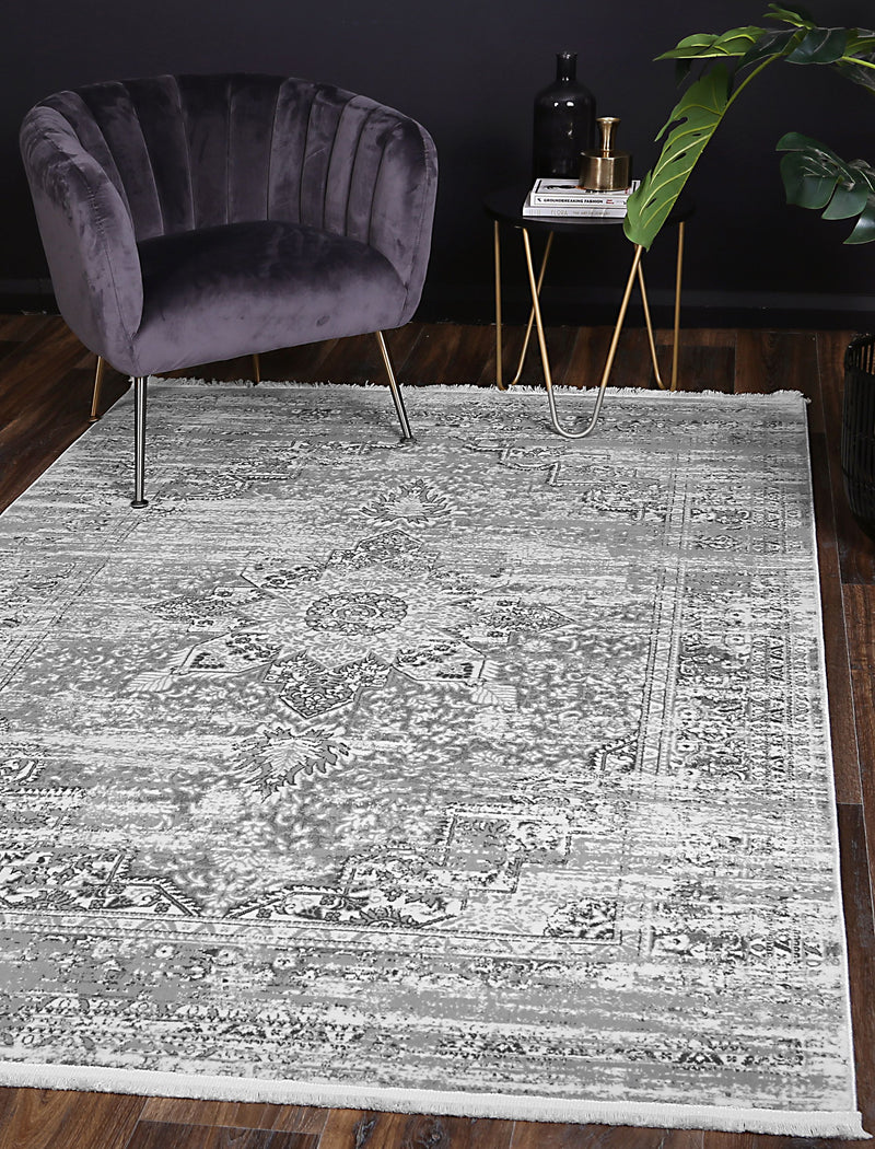 Cordelia Medalion Grey Rug 160x230 cm