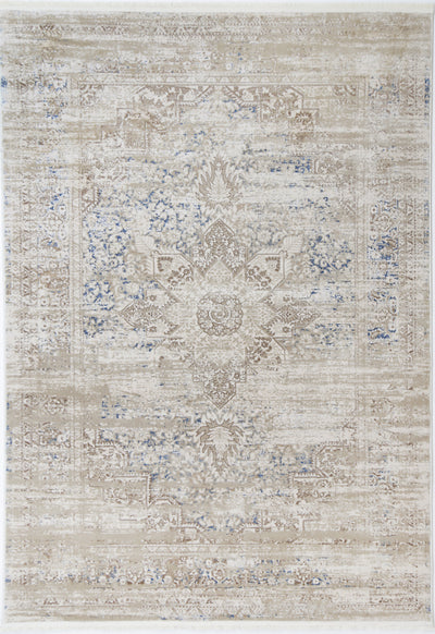 Cordelia Medalion Beige Blue Rug 200x290 cm