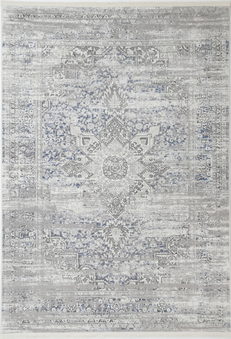 Cordelia Medalion Grey Blue Rug 200x290 cm