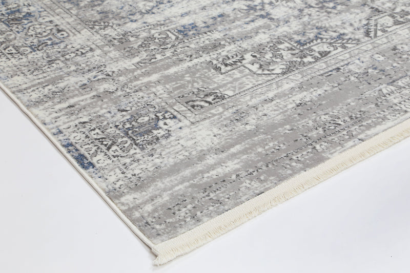 Cordelia Medalion Grey Blue Rug 200x290 cm