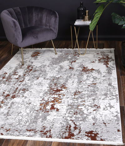 Cordelia One Modern Grey Terracotta Rug 240x330 cm