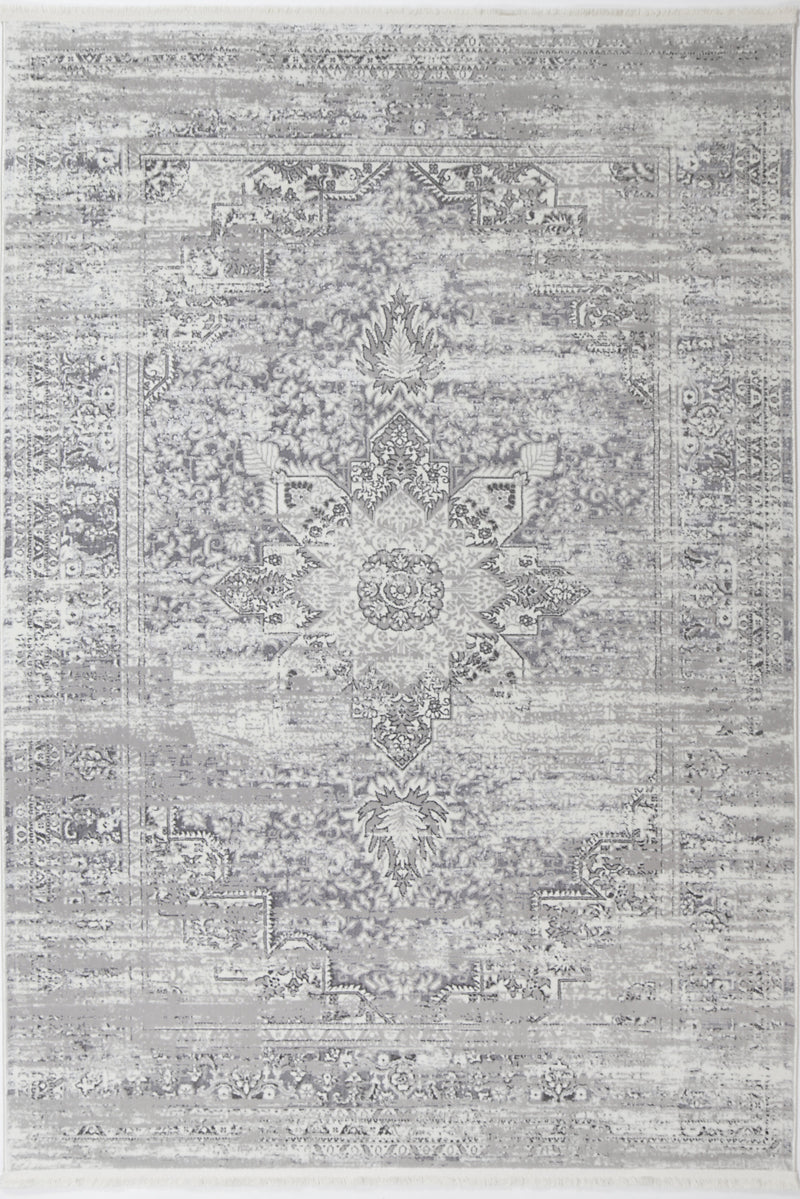 Cordelia Medalion Grey Rug 240x330 cm