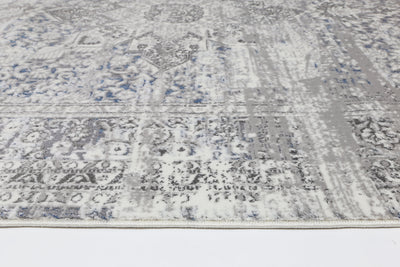 Cordelia Medalion Grey Blue Rug 300x400 cm