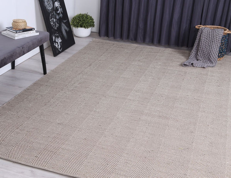Bondi Chevron Grey Rug 200x290 cm