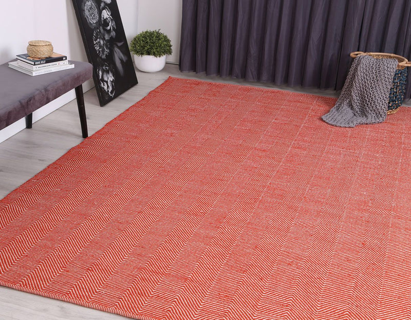 Bondi Chevron Orange Rug 200x290 cm