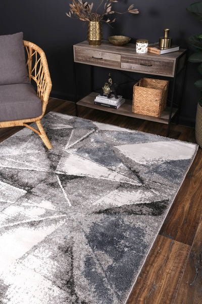 Yuzil Multi Triangle Abstract Rug 120x170cm