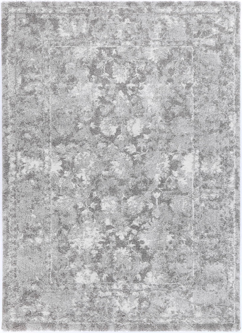 Yuzil Grey Floral Rug 120x170cm