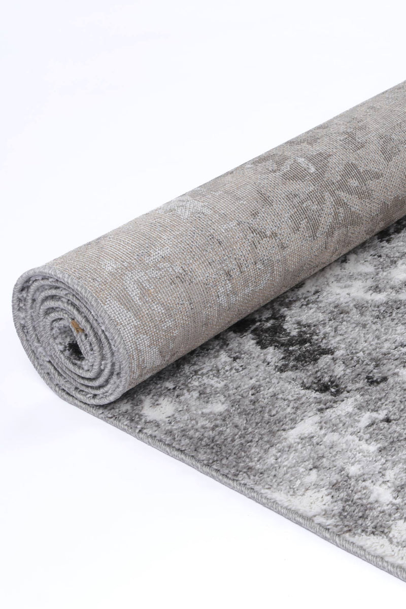 Yuzil Dark Grey Transitional Rug 120x170cm