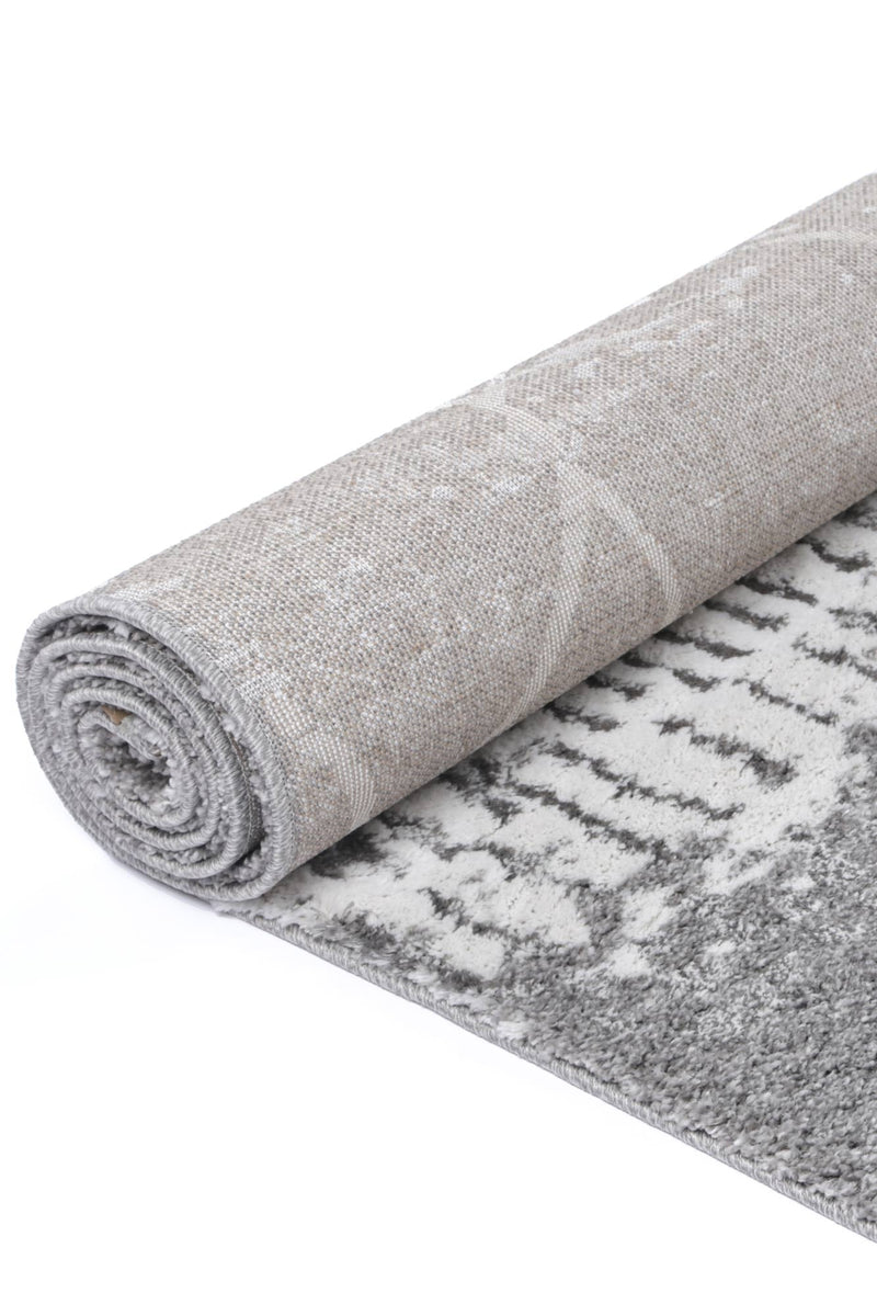 Yuzil Grey Abstract Rug 280x380cm