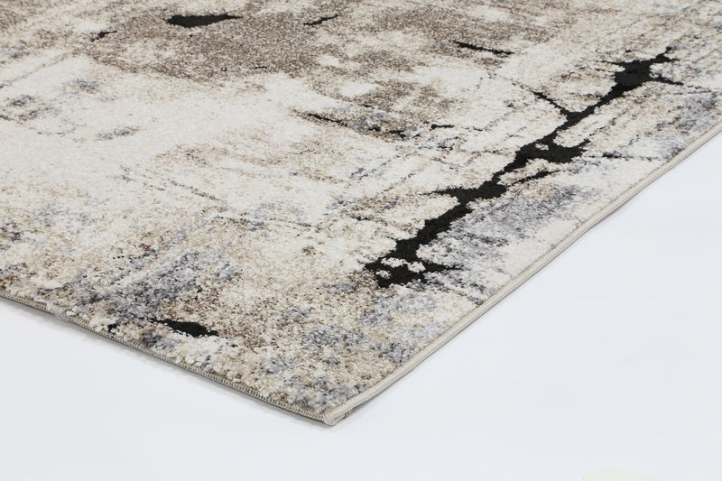 Vision Grey and Beige Abstract Rug 160x230cm