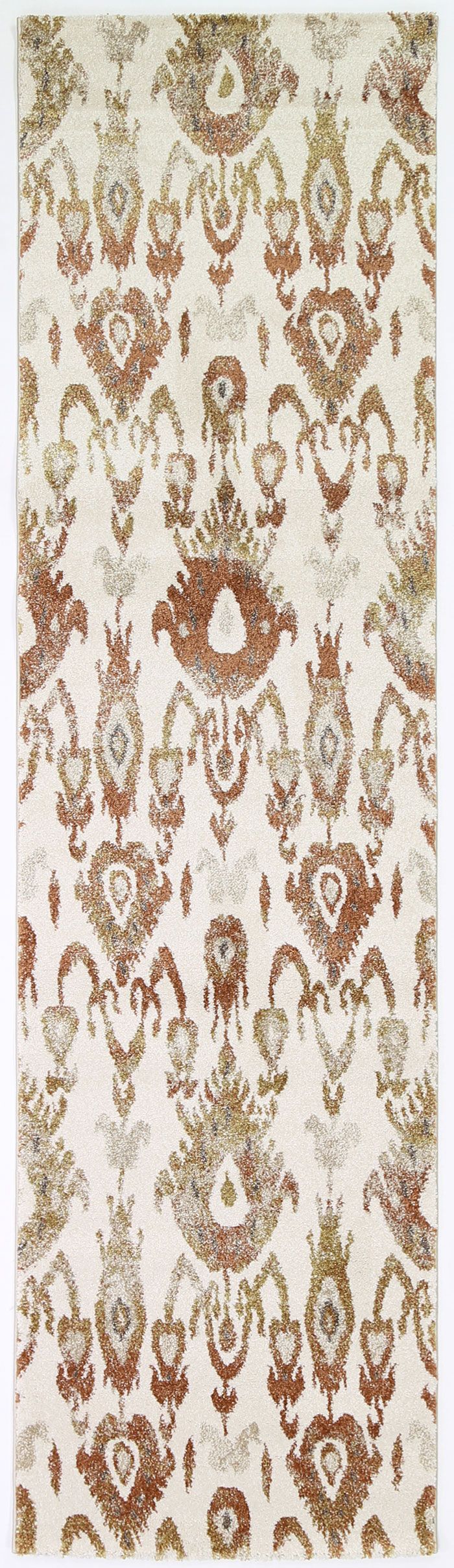 Vision Cream and Beige Geometric Ikat Rug 160x230cm