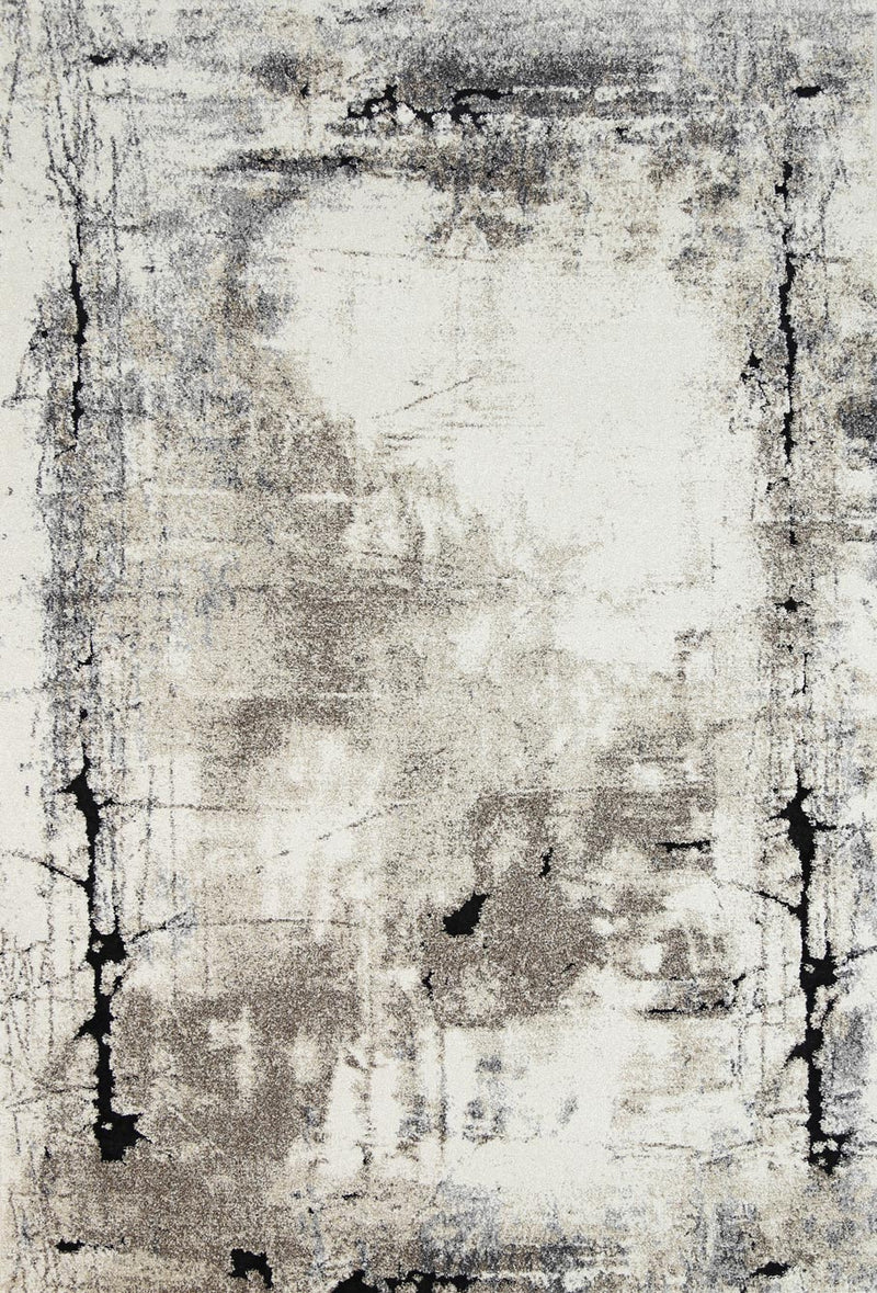 Vision Grey and Beige Abstract Rug 200x290cm