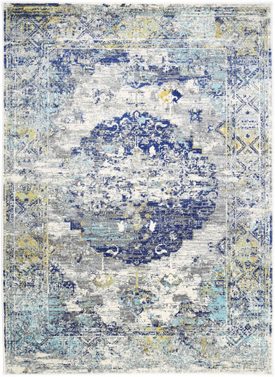 Delicate Blue Green Distressed Rug 160x230 cm