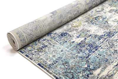 Delicate Blue Green Distressed Rug 160x230 cm