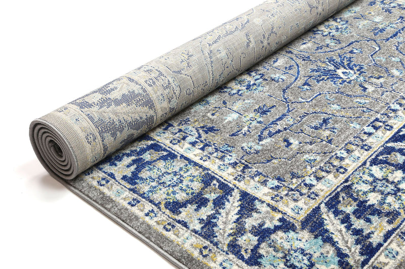 Delicate Navy Blue Oriental Rug 160x230 cm