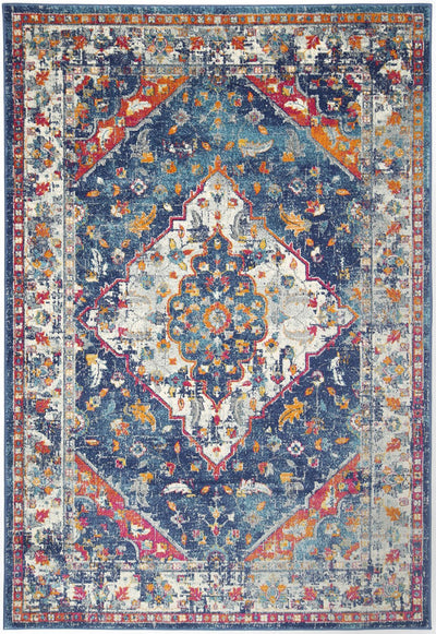 Delicate Navy Multi Oriental Rug 160x230 cm