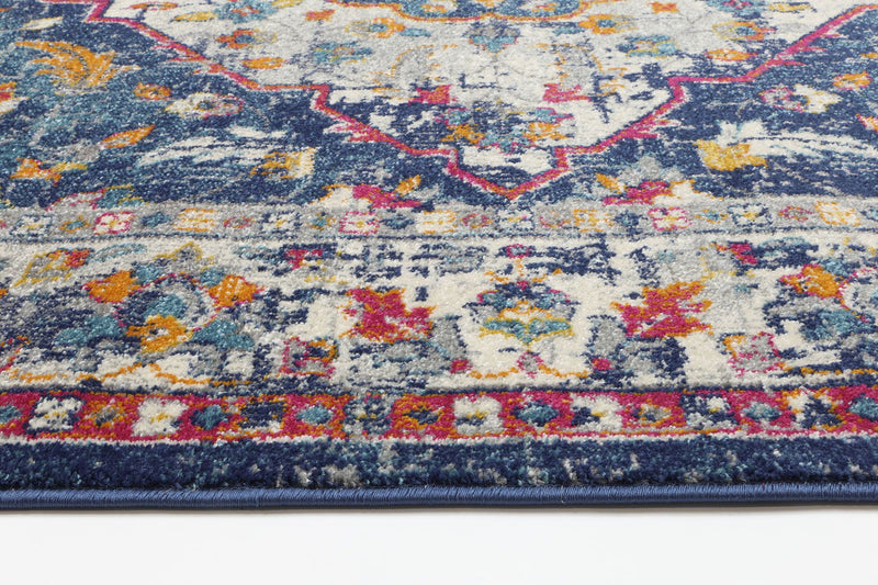 Delicate Navy Multi Oriental Rug 160x230 cm