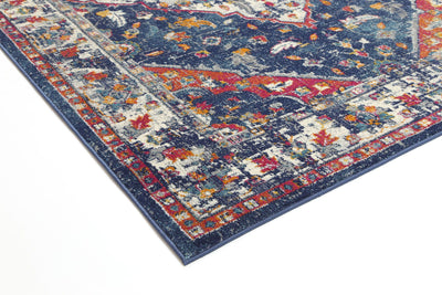 Delicate Navy Multi Oriental Rug 160x230 cm