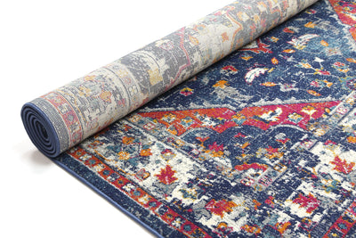 Delicate Navy Multi Oriental Rug 160x230 cm