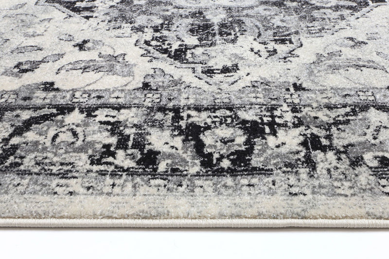 Delicate Grey Traditional Rug 160x230 cm