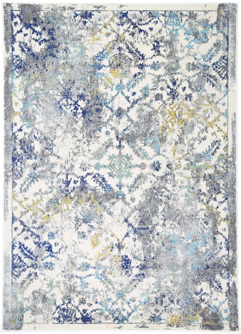 Delicate Blue Green Contemporary Rug 200x290 cm