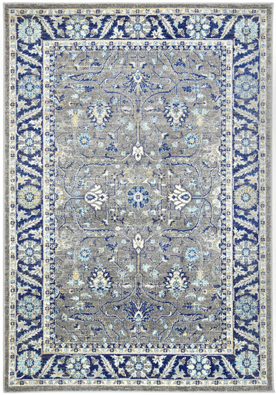 Delicate Navy Blue Oriental Rug 200x290 cm