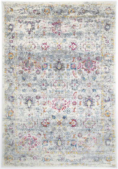 Delicate Multi Grey Traditional Rug 200x290 cm