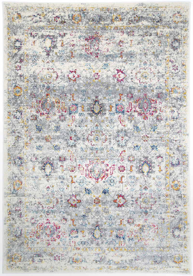 Delicate Multi Grey Traditional Rug 200x290 cm