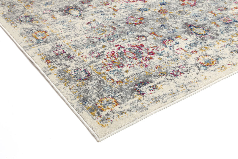 Delicate Multi Grey Traditional Rug 200x290 cm