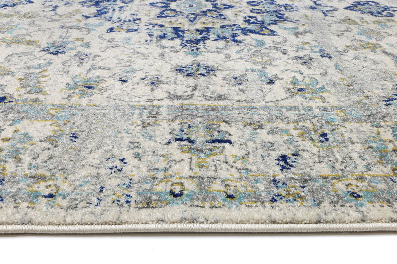 Delicate Navy Blue Traditional Rug 200x290 cm