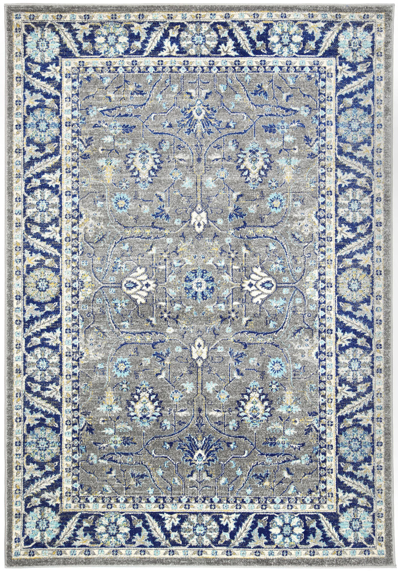 Delicate Navy Blue Oriental Rug 240x330 cm