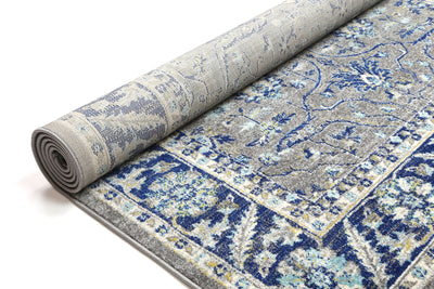 Delicate Navy Blue Oriental Rug 240x330 cm