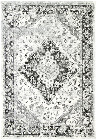 Delicate Grey Traditional Rug 240x330 cm