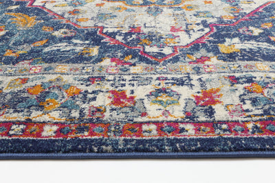 Delicate Navy Multi Oriental Rug 300x400 cm