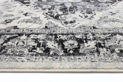 Delicate Grey Traditional Rug 300x400 cm