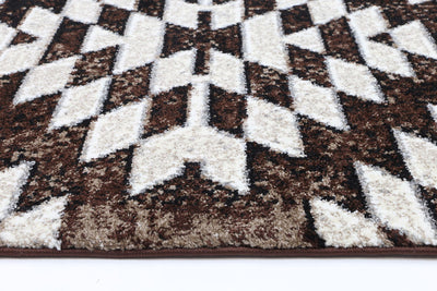 Dream Brown Beige Diamond Rug 200x290 cm