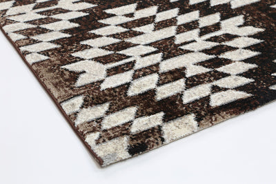 Dream Brown Beige Diamond Rug 200x290 cm