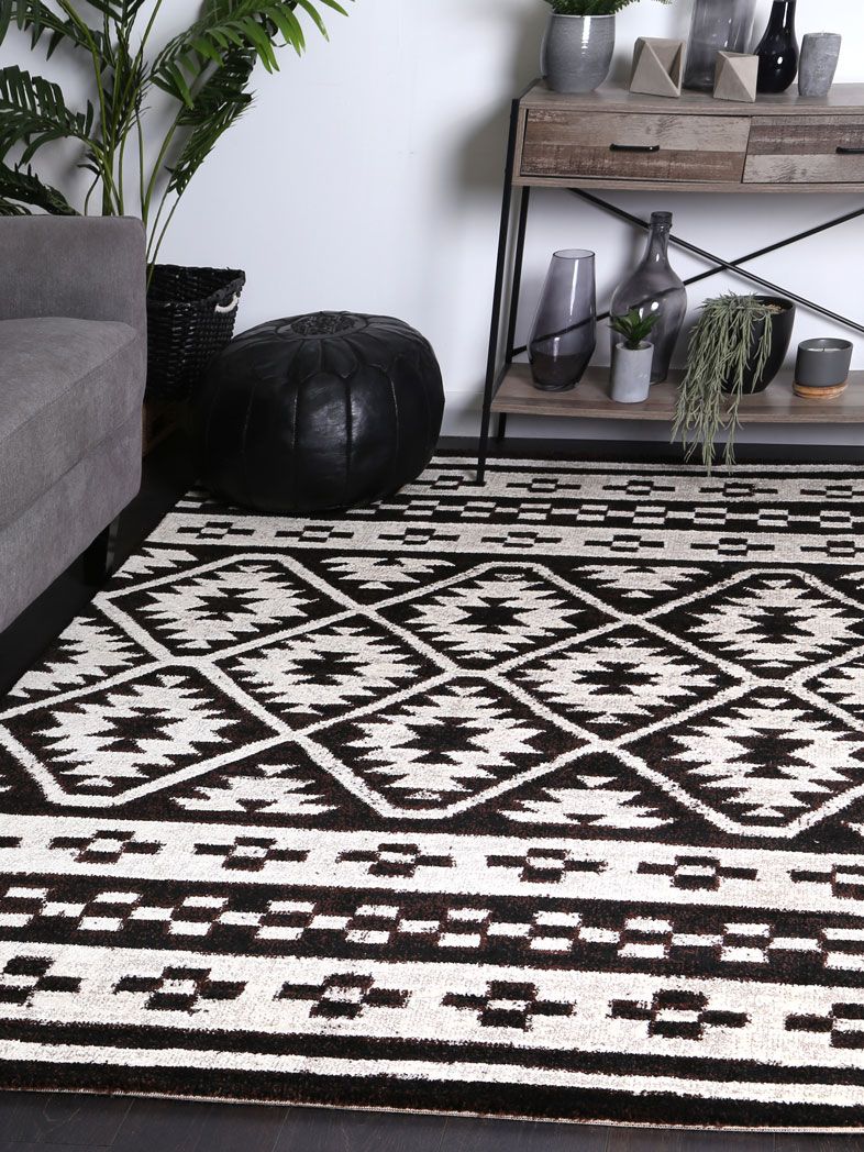 Dream Brown Beige Aztec Rug 200x290 cm