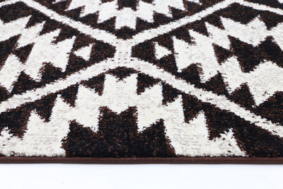 Dream Brown Beige Aztec Rug 200x290 cm