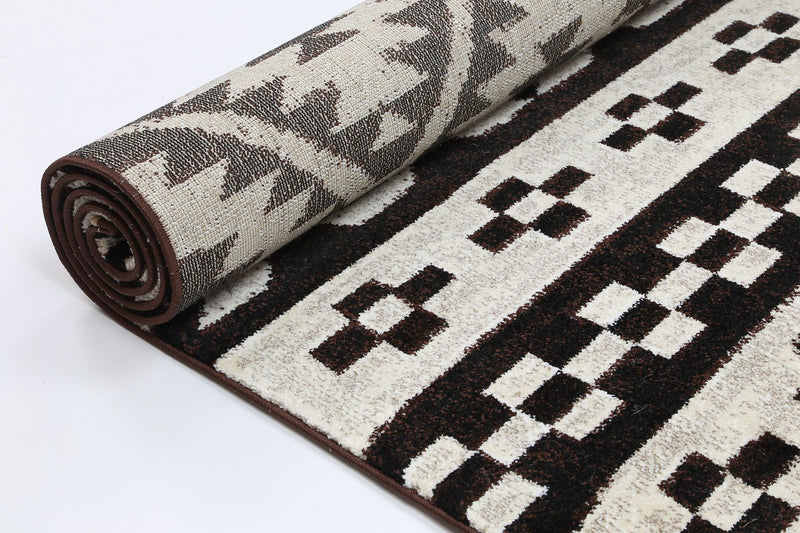 Dream Brown Beige Aztec Rug 200x290 cm