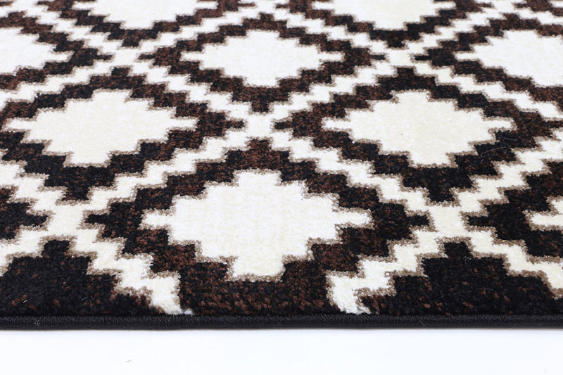 Dream Beige Diamond Pattern Rug 200x290 cm