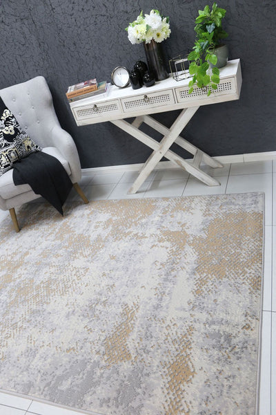 Allure Modern Abstract Beige Rug 160x220 cm