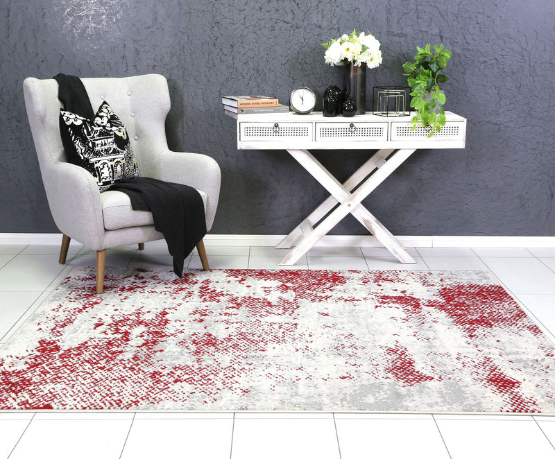 Allure Modern Abstract Red Rug 160x220 cm