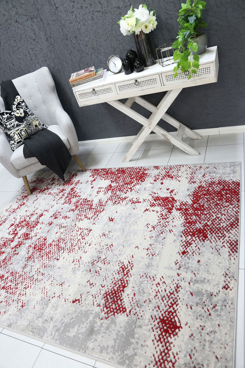 Allure Modern Abstract Red Rug 160x220 cm