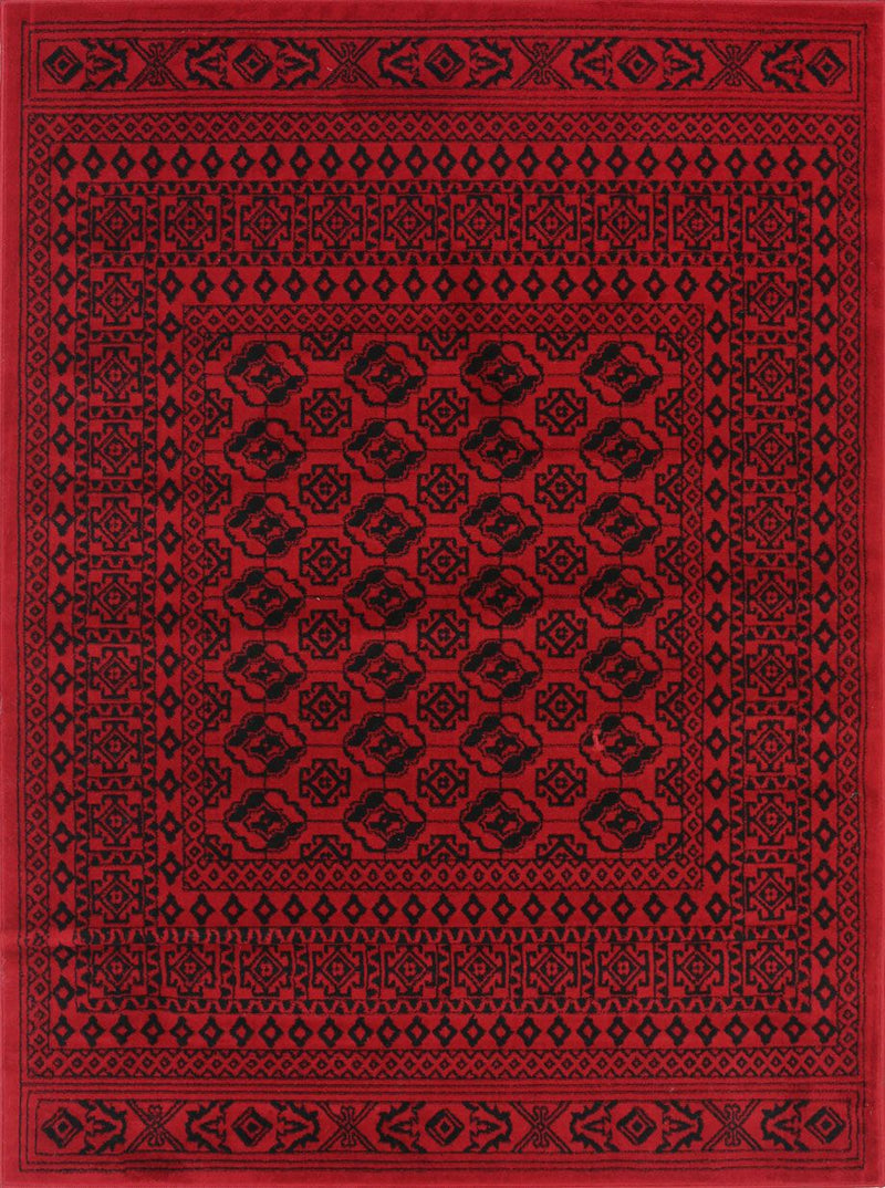 Allure Afghan Camel Red Rug 80x300 cm