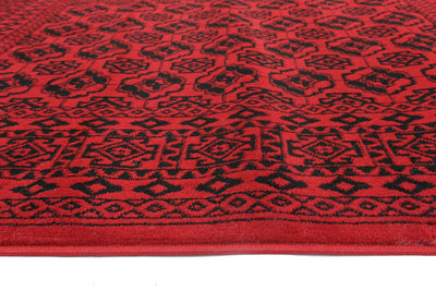 Allure Afghan Camel Red Rug 80x300 cm